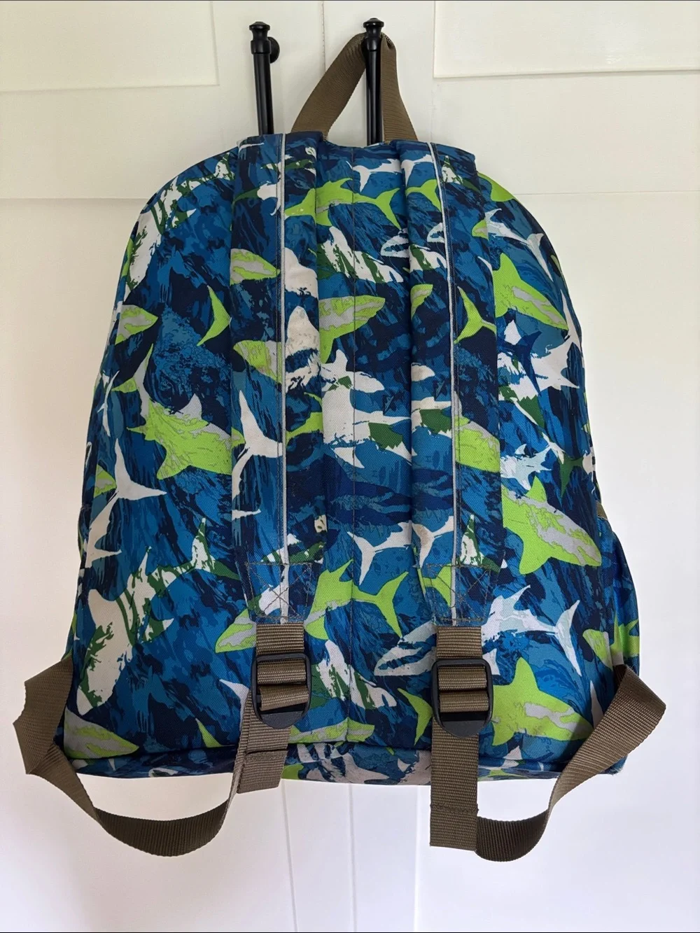 Lands’ End Kids Shark Backpack.